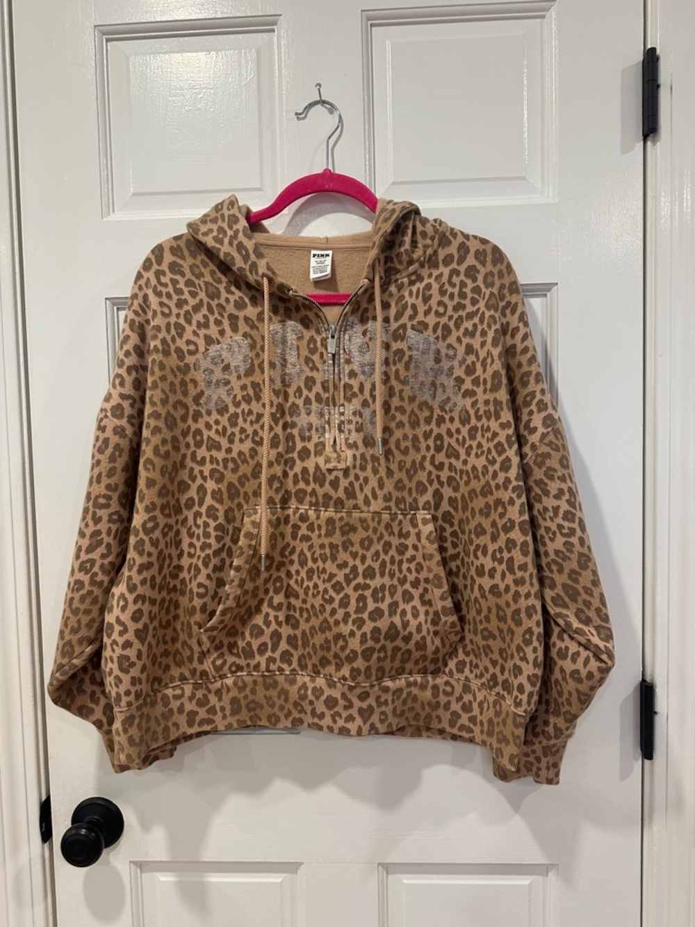 PINK by Victoria's Secret Tan Fleece Zip Hoodie💖
